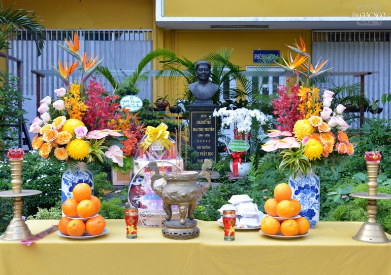 Tưởng niệm 50 năm ngày mất cư sĩ Chánh Trí - Mai Thọ Truyền tại chùa Phật học Xá Lợi