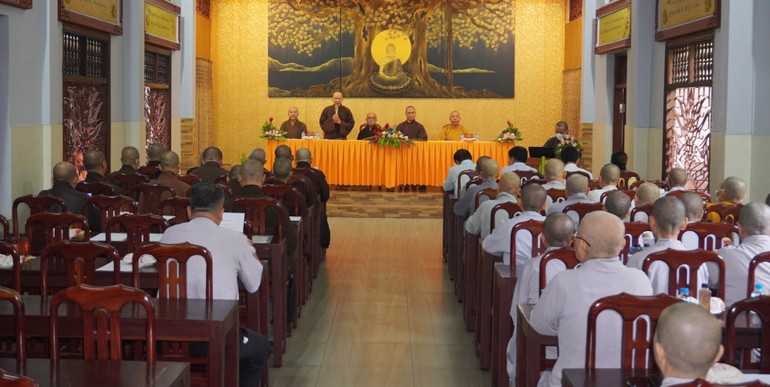 Phật giáo quận 12 họp triển khai Phật đản và An cư kiết hạ Phật lịch 2567 vào sáng 9-5-2023