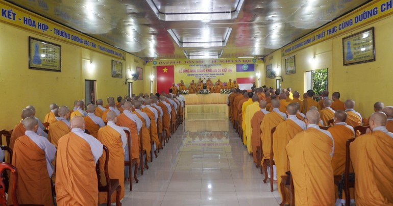 Trang nghiêm khai giảng khóa An cư kiết hạ Phật lịch 2567 tại chùa Pháp Thành