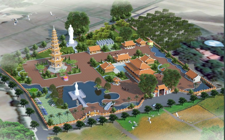  Phối cảnh tổng thể chùa Long Đồng