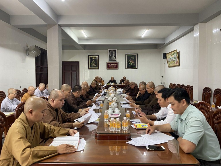 Phiên họp báo cáo công tác Phật sự tháng 3-2021 của Ban Trị sự Phật giáo tỉnh Bến Tre