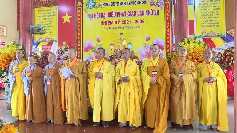 Tân Ban Trị sự Phật giáo huyện Dương Minh Châu nhiệm kỳ 2021-2026 