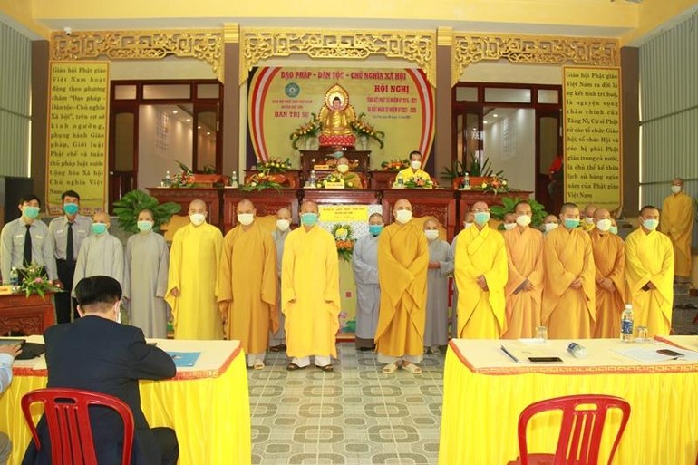 Tân Ban Trị sự Phật giáo huyện Quế Sơn ra mắt hội nghị