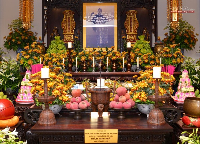 Di ảnh cố Thượng tọa Thích Minh Phát tại chùa Viên Giác