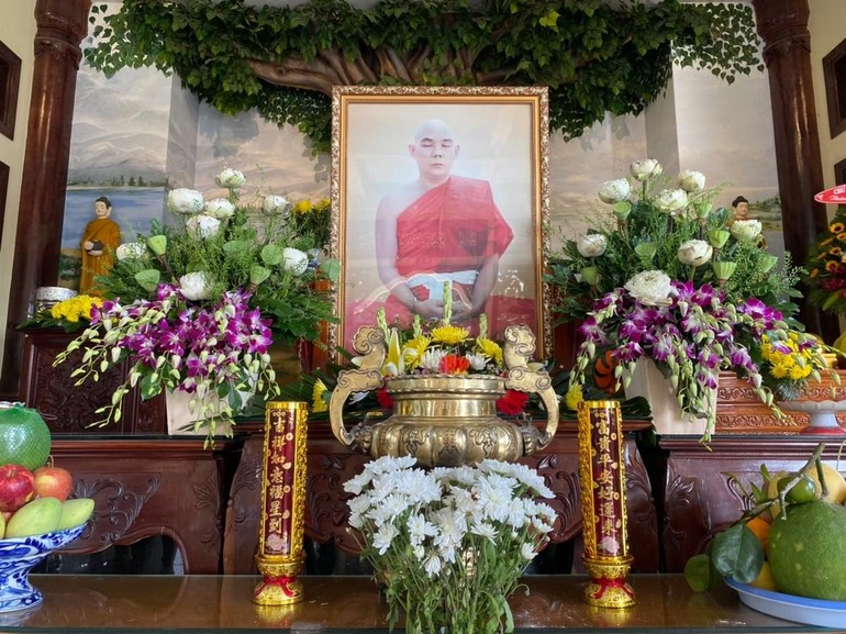 Di ảnh cố Hòa thượng Thích Chánh Niệm tại chùa Phật Bảo