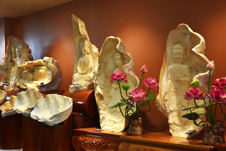 Tượng Phật, Bồ-tát trên vỏ ốc tai tượng 