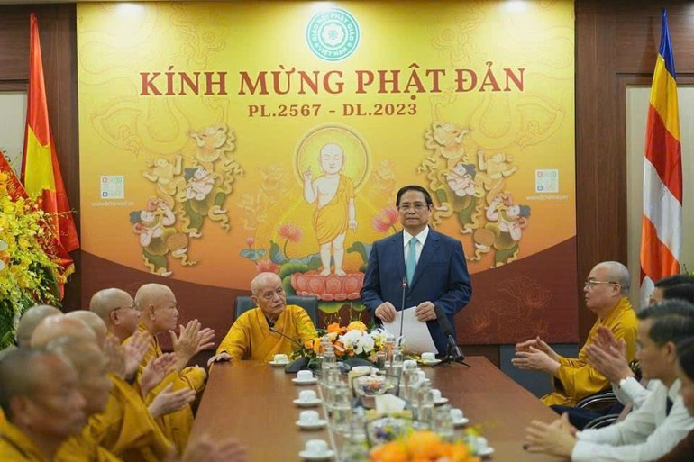 Thủ tướng Phạm Minh Chính chúc mừng Đại lễ Phật đản Phật lịch 2567 đến GHPGVN