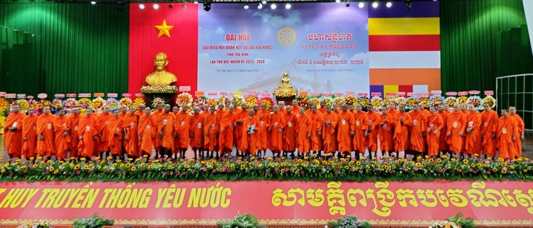 Hội Đoàn kết Sư sãi yêu nước tỉnh Trà Vinh nhiệm kỳ 2023-2028 ra mắt và phát biểu nhận nhiệm vụ