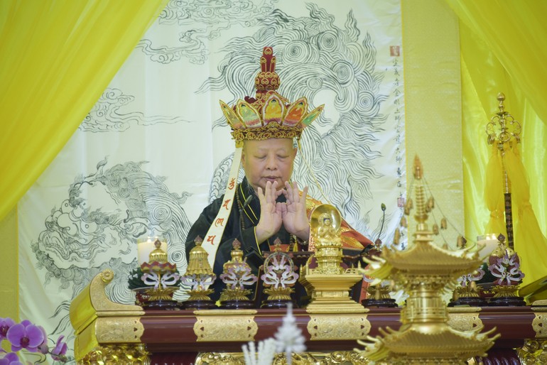 Hòa thượng Thích Lệ Trang sám chủ chẩn tế trong Pháp hội Vu lan Phật lịch 2567