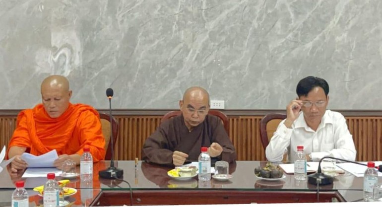  Đoàn Ban Tôn giáo tỉnh làm việc cùng Ban Thường trực Ban Trị sự Phật giáo tỉnh