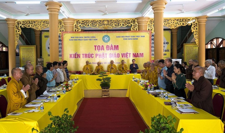 Ban Văn hóa Trung ương, Ban Trị sự GHPGVN tỉnh Bình Định đã tổ chức buổi tọa đàm “Đề án di sản kiến trúc tại tỉnh Bình Định”