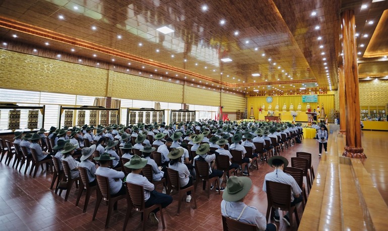 Khai mạc trại huấn luyện Huynh trưởng Lộc Uyển XIV - A Dục IX giai đoạn 1 tại chùa Vạn Phật