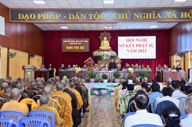 Hội nghị sơ kết Phật sự 6 tháng đầu năm 2023 đã thảo luận nhiều vấn đề liên quan Tăng Ni, tự viện 