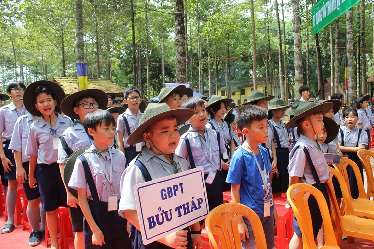 Phân ban Gia đình Phật tử tỉnh tổ chức khai mạc hội trại Lục Hòa X 