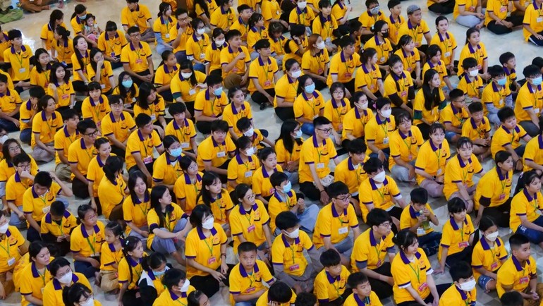 Khóa tu “Tuổi trẻ hướng Phật” với gần 400 thanh thiếu niên tham dự