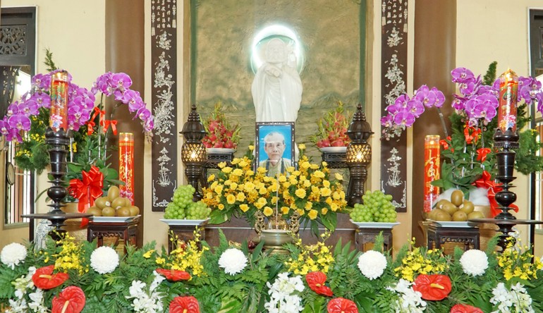 Di ảnh Hòa thượng Thích Hồng Liên tại chùa Phước Chơn