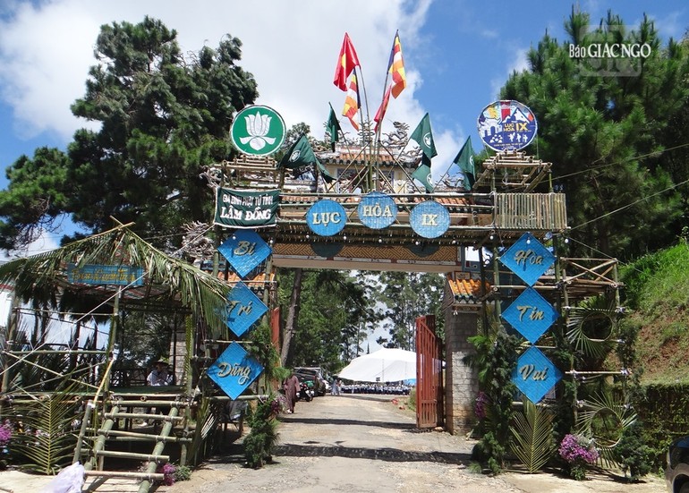 Phân ban Gia đình Phật tử tỉnh Lâm Đồng đã khai mạc trại Lục Hòa lần 9 tại chùa Linh Sơn, TP.Đà Lạt