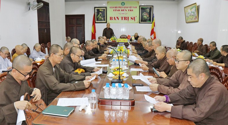  Ban Trị sự GHPGVN tỉnh họp báo cáo hoạt động Phật sự Quý III và triển khai chương trình Phật sự những tháng cuối năm 2023
