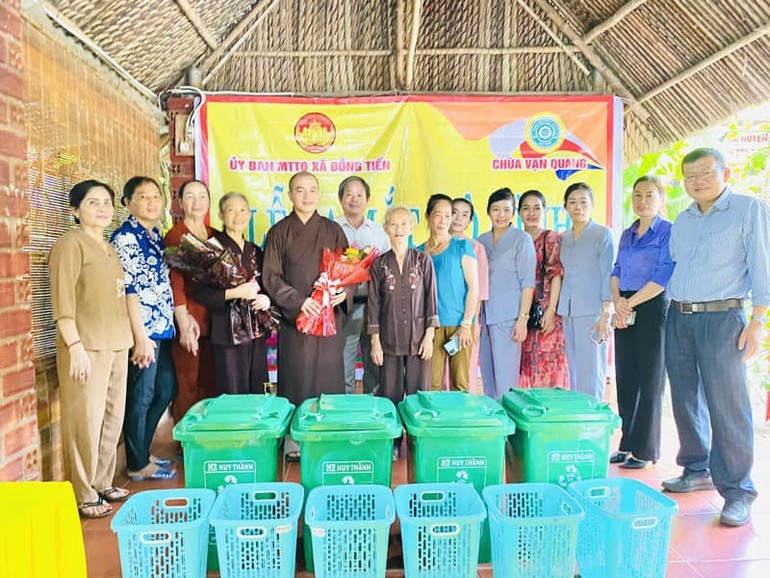 Chùa Vạn Quang tham gia mô hình “Tổ chức tôn giáo tham gia bảo vệ môi trường”