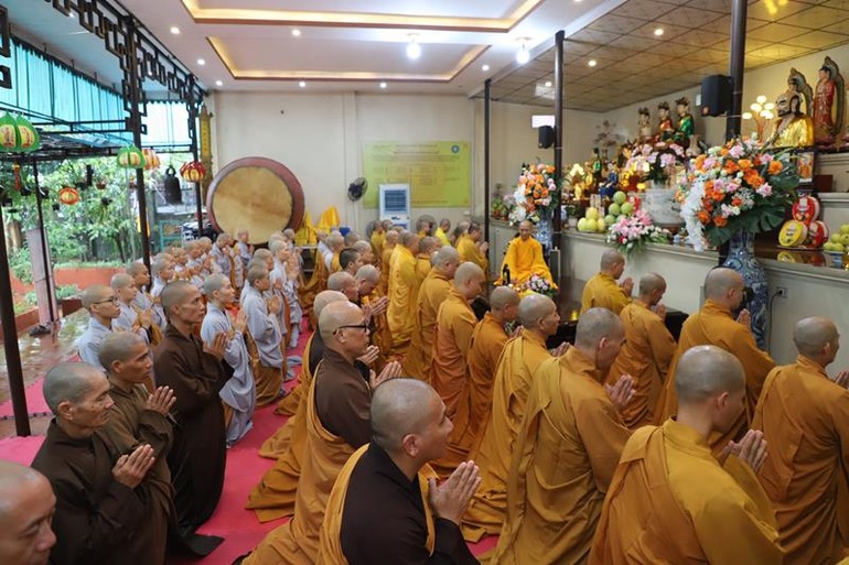 Lào Cai: Ban Trị sự GHPGVN tỉnh tổ chức lễ tạ pháp hạ trường chùa Cam Lộ