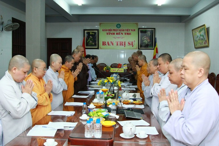 Thường trực Ban Trị sự GHPGVN TP.Bến Tre tổ chức hội nghị tổng kết hoạt động Phật sự 