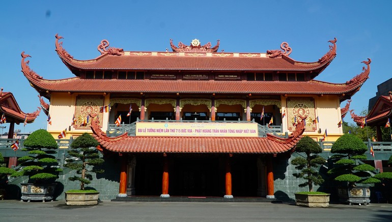Trụ sở Ban Trị sự - Việt Nam Quốc Tự, nơi diễn ra Đại lễ tưởng niệm Đức Phật hoàng Trần Nhân Tông và khóa huân tu 