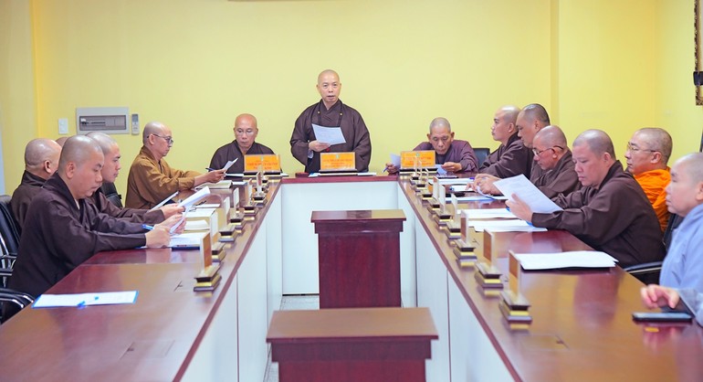 Thường trực Ban Giáo dục Phật giáo TP.HCM có buổi họp tại Việt Nam Quốc Tự 