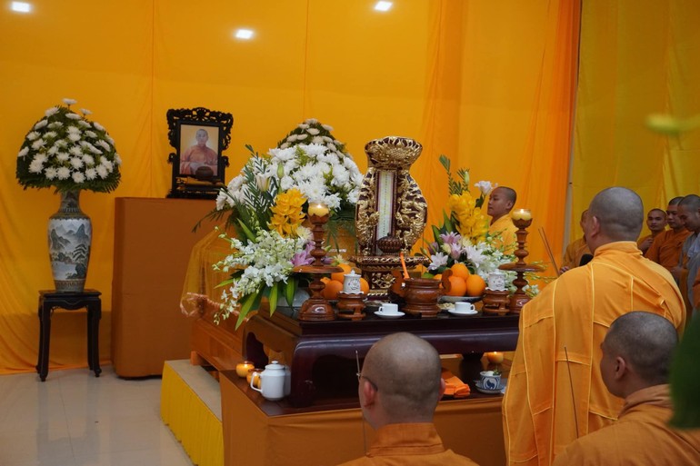 Tang lễ Thượng tọa Thích Tâm Bình tổ chức tại Trường Trung cấp Phật học Khánh Hòa