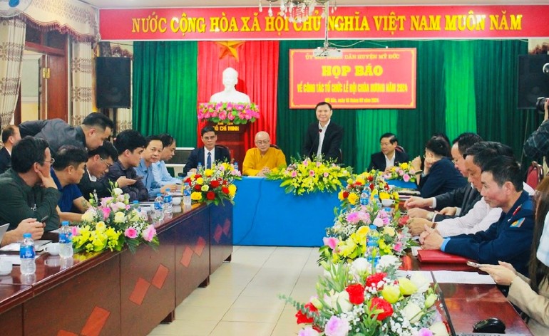 Họp báo thông tin về Lễ hội chùa Hương Xuân Giáp Thìn - 2024
