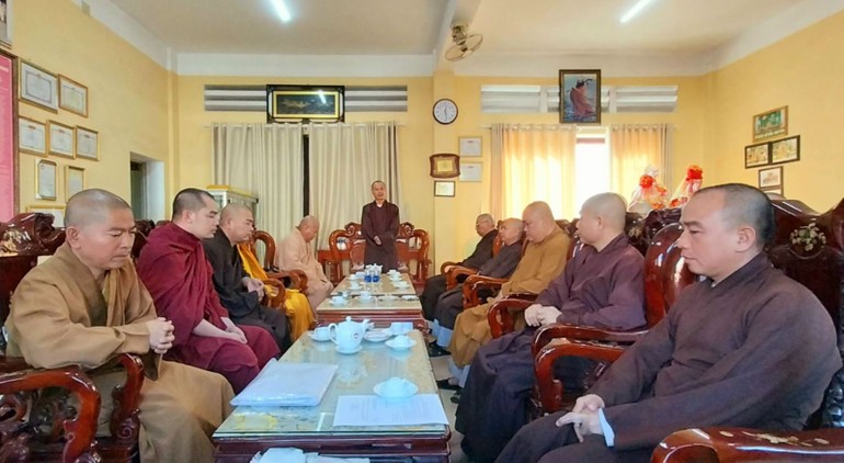 Buổi họp đầu năm của Ban Trị sự Phật giáo TP.Biên Hòa