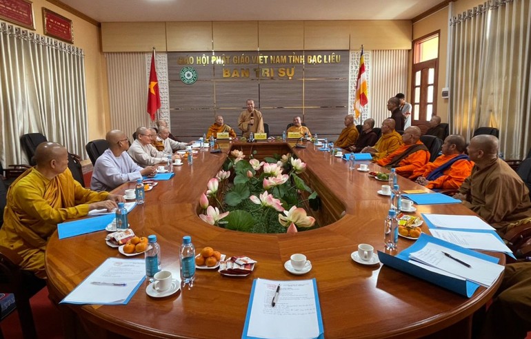  Ban Thường trực Ban Trị sự GHPGVN tỉnh thảo luận nhiều hoạt động Phật sự