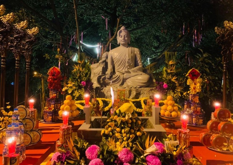 Vĩnh Phúc: Lễ an vị tôn tượng Đức Phật Bổn Sư Thích Ca Mâu Ni tại chùa Cả Nhĩ Long