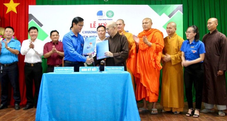 Buổi ký kết diễn ra tại Tỉnh đoàn tỉnh Bình Phước