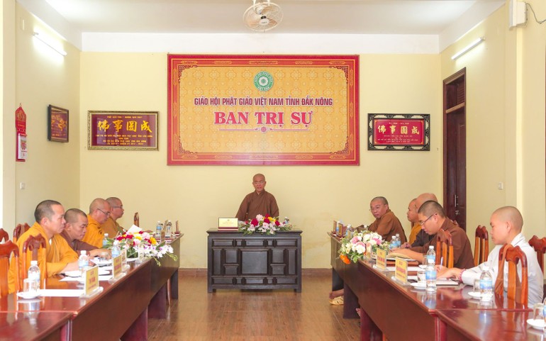 Buổi họp nhằm triển khai các công tác chuẩn bị tổ chức Đại lễ Phật đản và An cư kiết hạ 