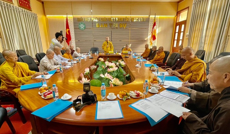  Ban Thường trực Ban Trị sự Phật giáo tỉnh họp tại chùa Long Phước