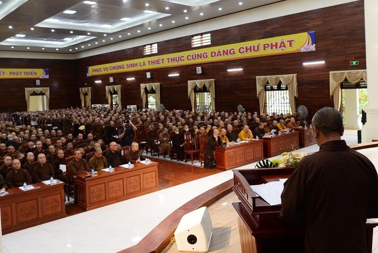 Hội nghị sinh hoạt Tăng sự do Ban Trị sự GHPGVN tỉnh Nam Định tổ chức