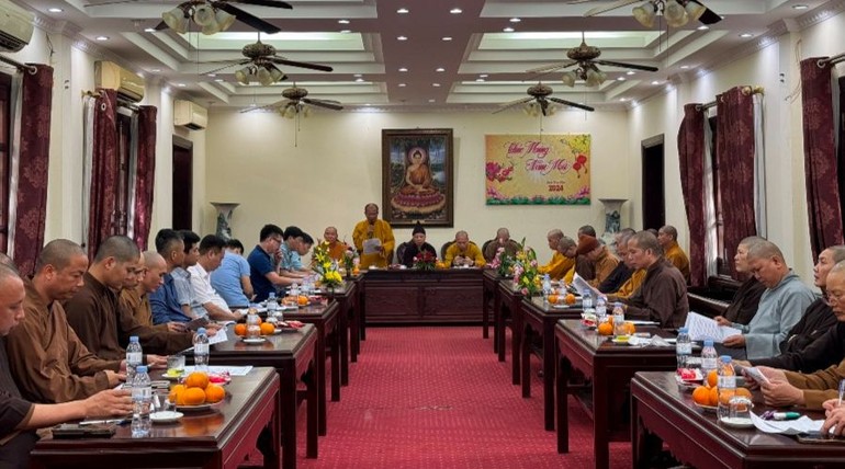 Buổi họp của Ban Trị sự GHPGVN tỉnh Ninh Bình