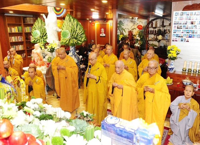 Bến Tre: Tưởng niệm húy nhật Hòa thượng Thích Vĩnh Đạo tại chùa Thinh Văn