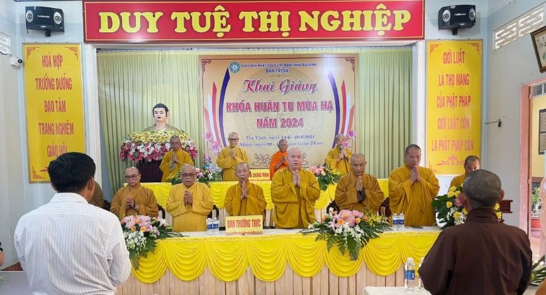  Ban Trị sự GHPGVN tỉnh đã khai giảng khóa huân tu mùa hạ Phật lịch 2568