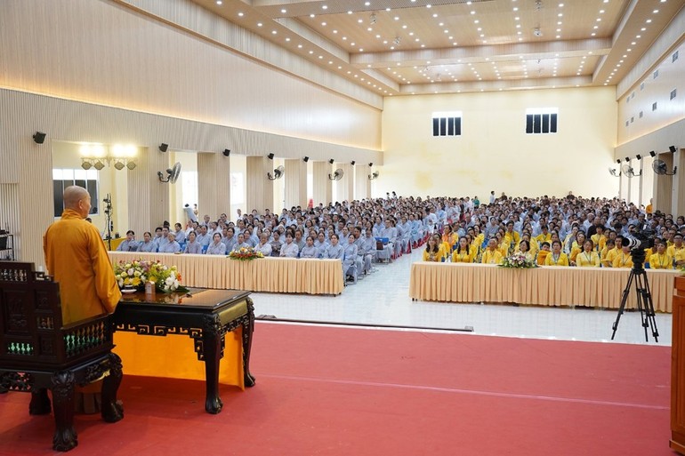 Ban Trị sự GHPGVN tỉnh khóa tập huấn nghiệp vụ trụ trì và tập huấn hoằng pháp viên Phật tử năm 2024