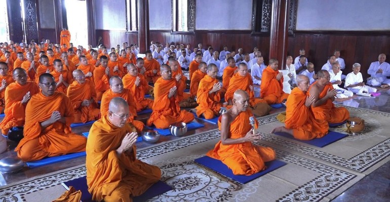 Học viện Phật giáo Nam tông Khmer tại TP.Cần Thơ tổng kết khóa thiền Vipassana cho hơn 200 thiền sinh