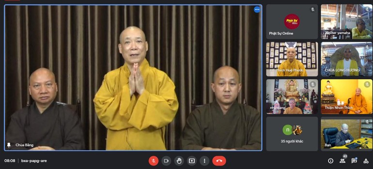 Ban Hoằng pháp Trung ương họp trực tuyến sơ kết hoạt động Phật sự 6 tháng đầu năm 2021
