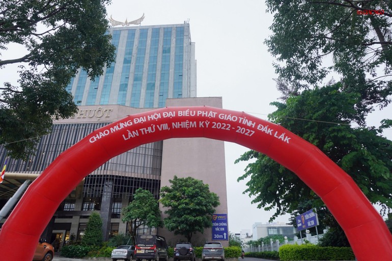 Khách sạn Mường Thanh nơi sẽ diễn ra Đại hội đại biểu Phật giáo tỉnh nhiệm kỳ 2022-2027
