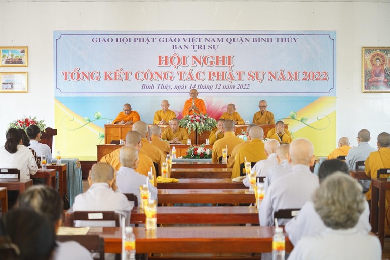 Phật giáo quận Bình Thủy, TP.Cần Thơ tổng kết hoạt động Phật sự năm 2022