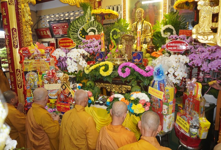 Tổ đình Phật Bửu (Q.3, TP.HCM) trang nghiêm tưởng niệm Trưởng lão Hòa thượng Thích Minh Trực