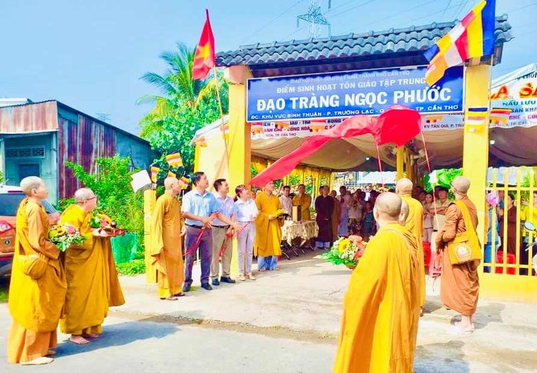 Ra mắt điểm sinh hoạt tôn giáo tập trung đạo tràng Ngọc Phước tại khu vực Bình Thuận, P.Trường Lạc