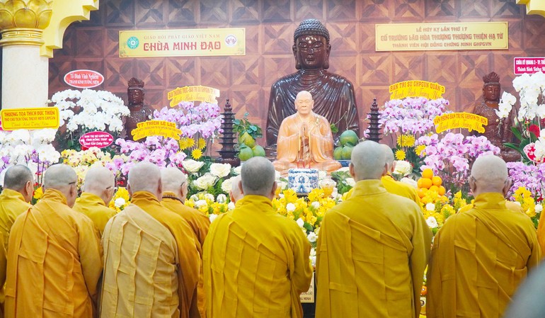Tưởng niệm húy nhật lần thứ 17 Trưởng lão Hòa thượng Thích Thiền Từ, Thành viên Hội đồng Chứng minh GHPGVN tại chùa Minh Đạo