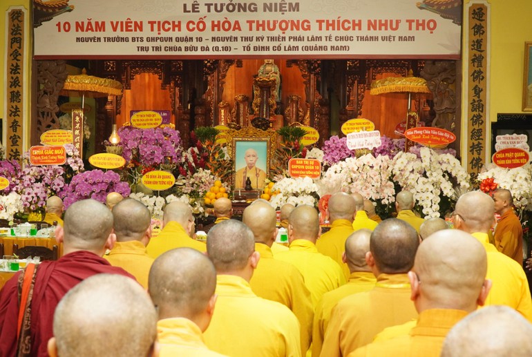 Tưởng niệm 10 năm ngày viên tịch của Hòa thượng Thích Như Thọ, nguyên Trưởng ban Trị sự GHPGVN Q.10