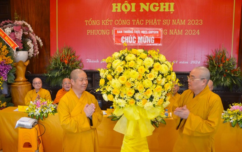 Hội nghị tổng kết hoạt động Phật sự của Ban Văn hóa T.Ư tổ chức tại Văn phòng thường trú khu vực phía Nam - chùa Pháp Hoa, TP.HCM.