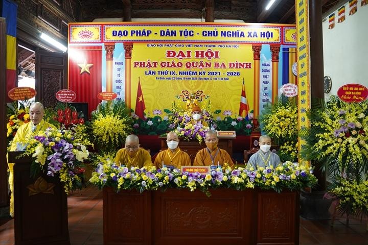Ban Chứng minh, Chủ tọa đoàn Đại hội đại biểu Phật giáo quận Ba Đình lần thứ IX, nhiệm kỳ 2021-2026